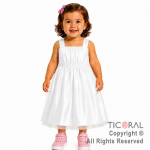 DISFRAZ PRINCESA LARGO CON BRETEL BLANCO TALLE 0